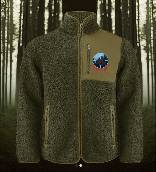 Fleece jakke med radio Lomme