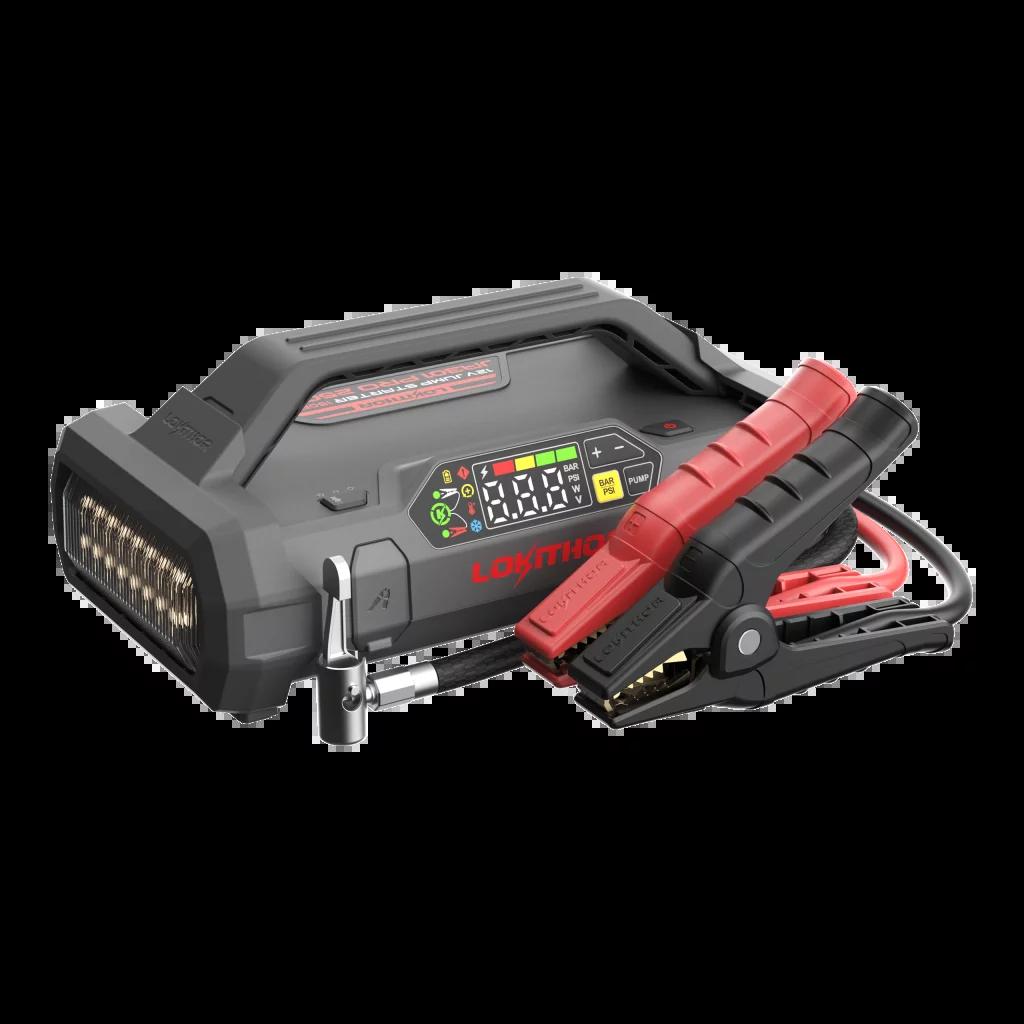 Lithium Startbooster 12V 2500A med 150 PSI Luftkompressor