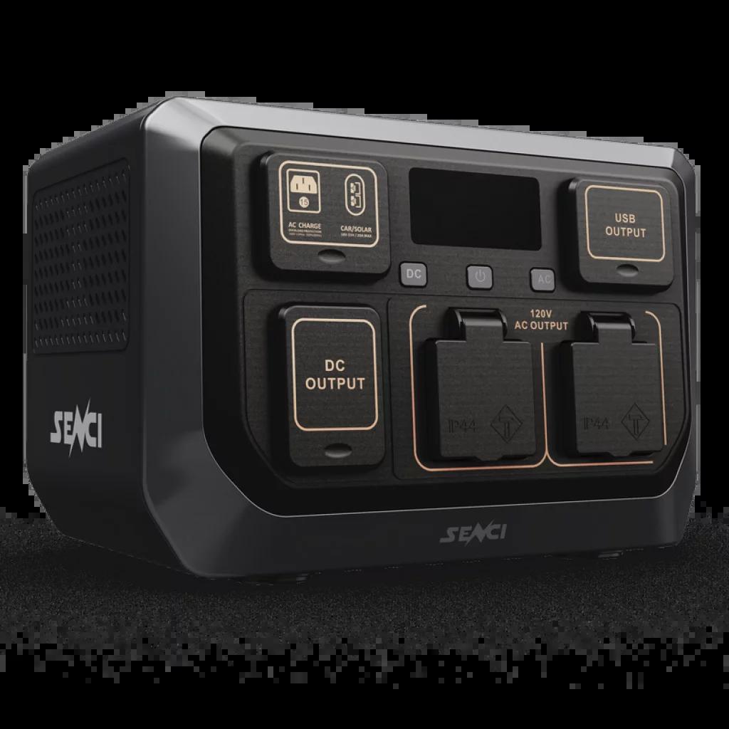 SENCI Lithium LPS 512Wh Power Station med 600W (1200W) sinus inverter