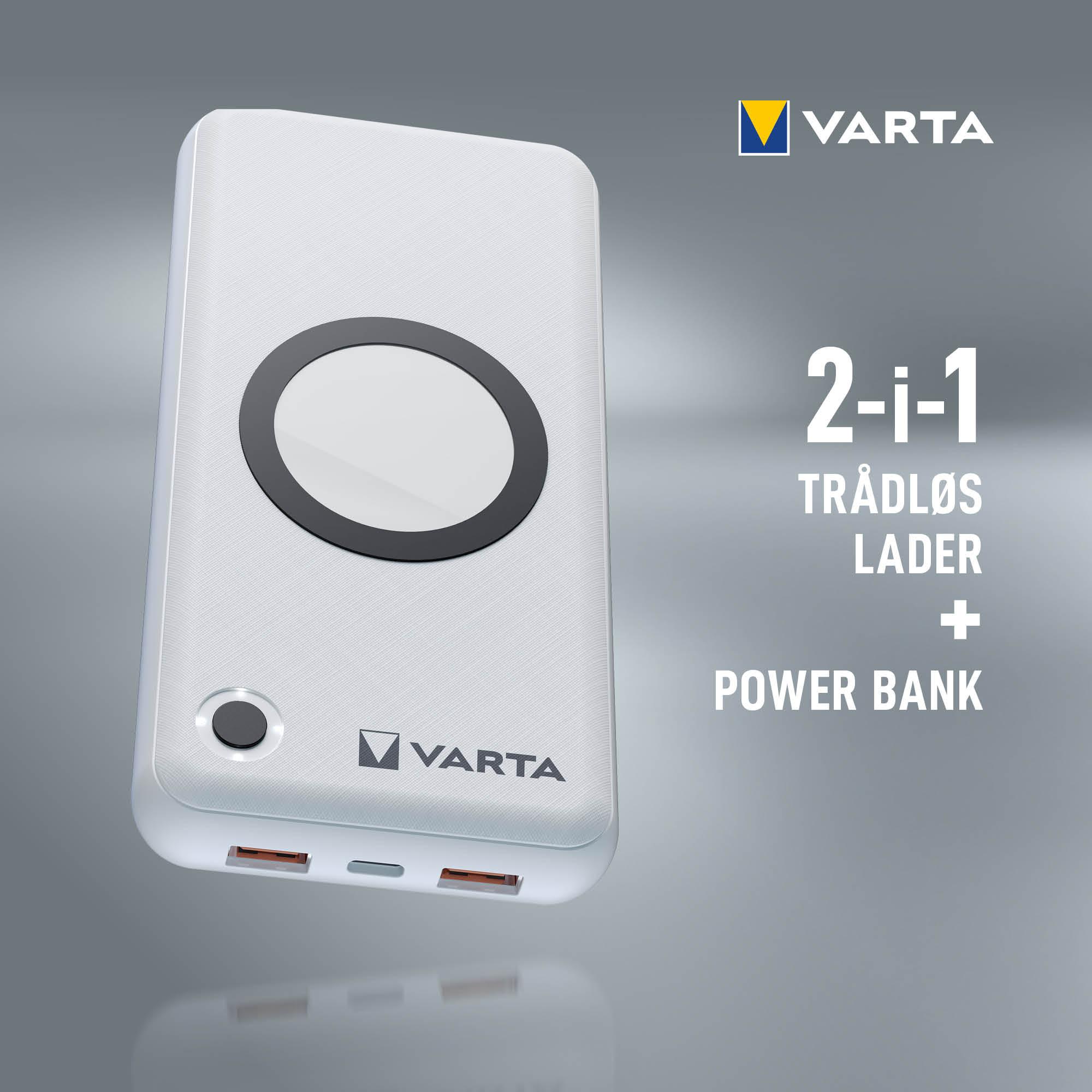 VARTA Trådløs Power Bank 20 000 mAh